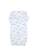 Vestido de bebé con estampado toile azul