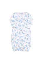 Vestido de bebé con estampado toile azul