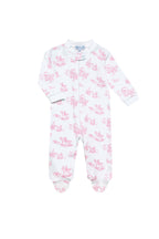 Toile Zipper Footie
