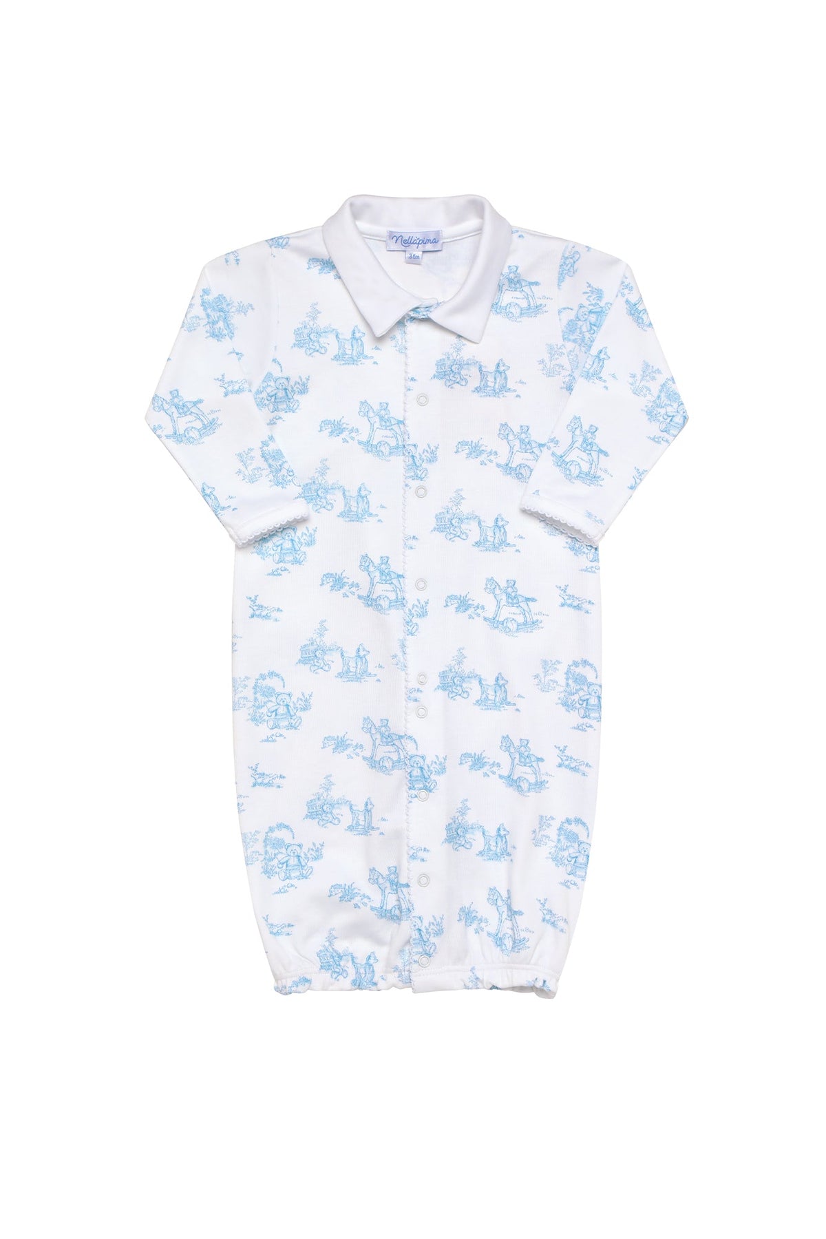 Toile Baby Converter Gown