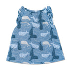 Muslin Flutter Sleeve Dress