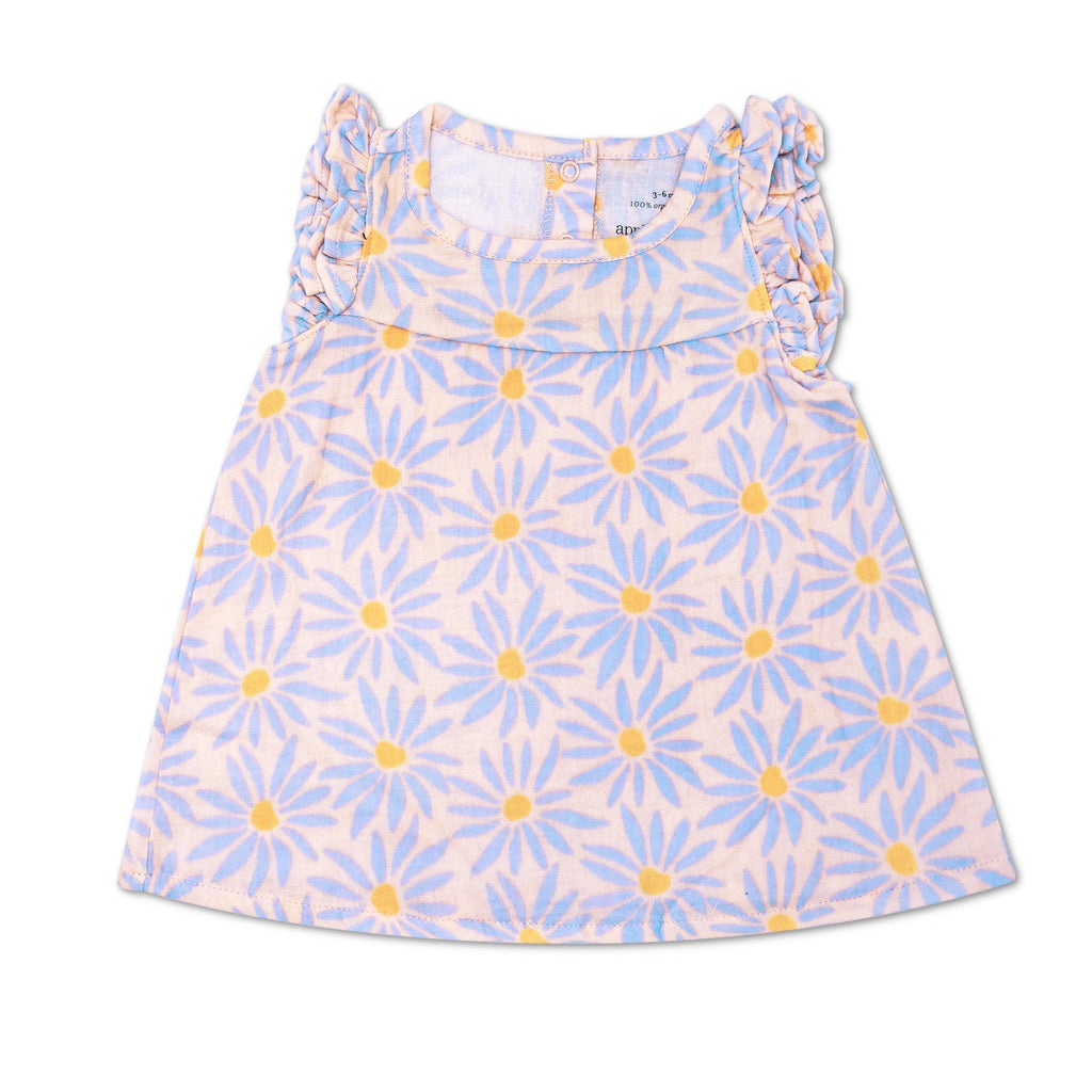 Muslin Flutter Sleeve Dress