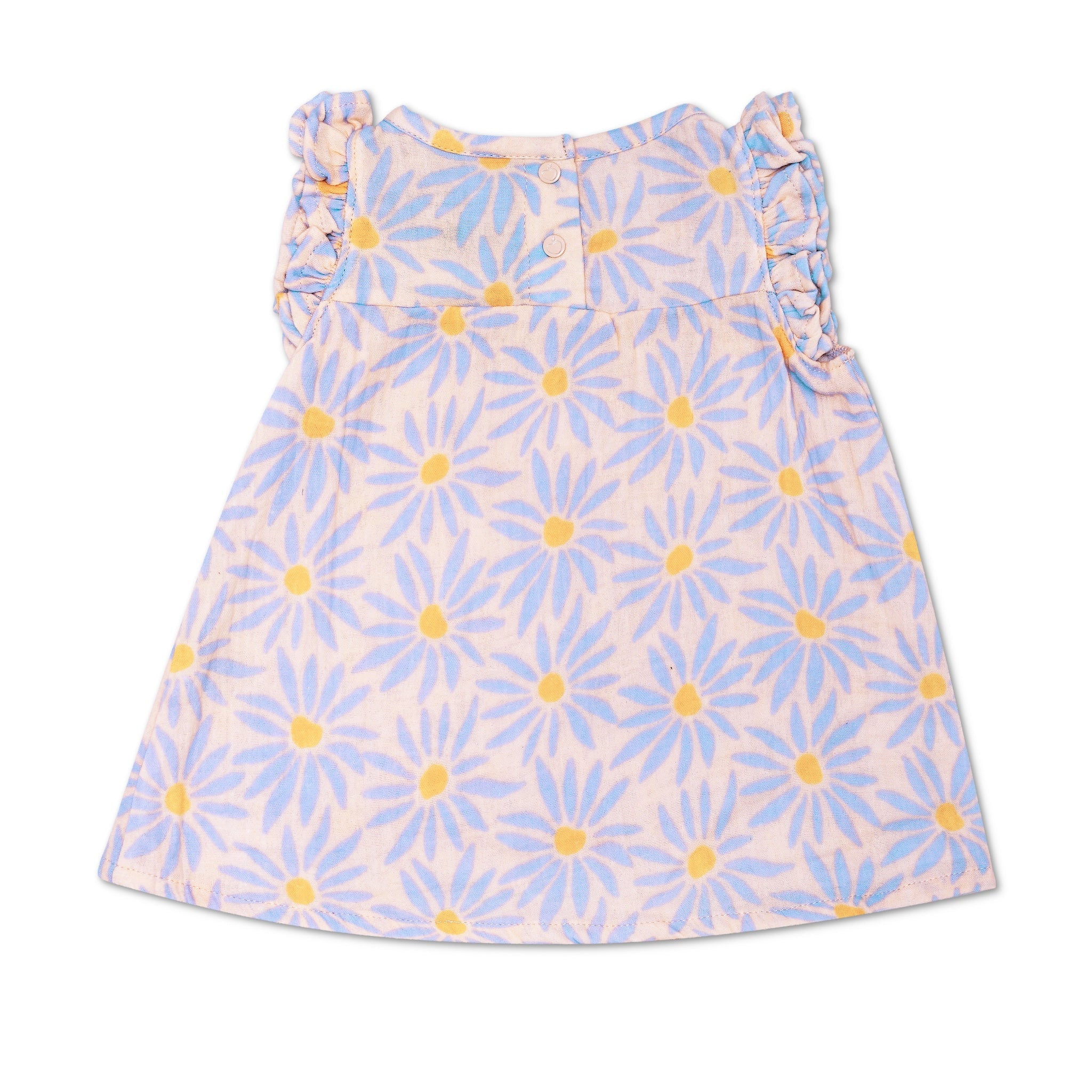 Muslin Flutter Sleeve Dress