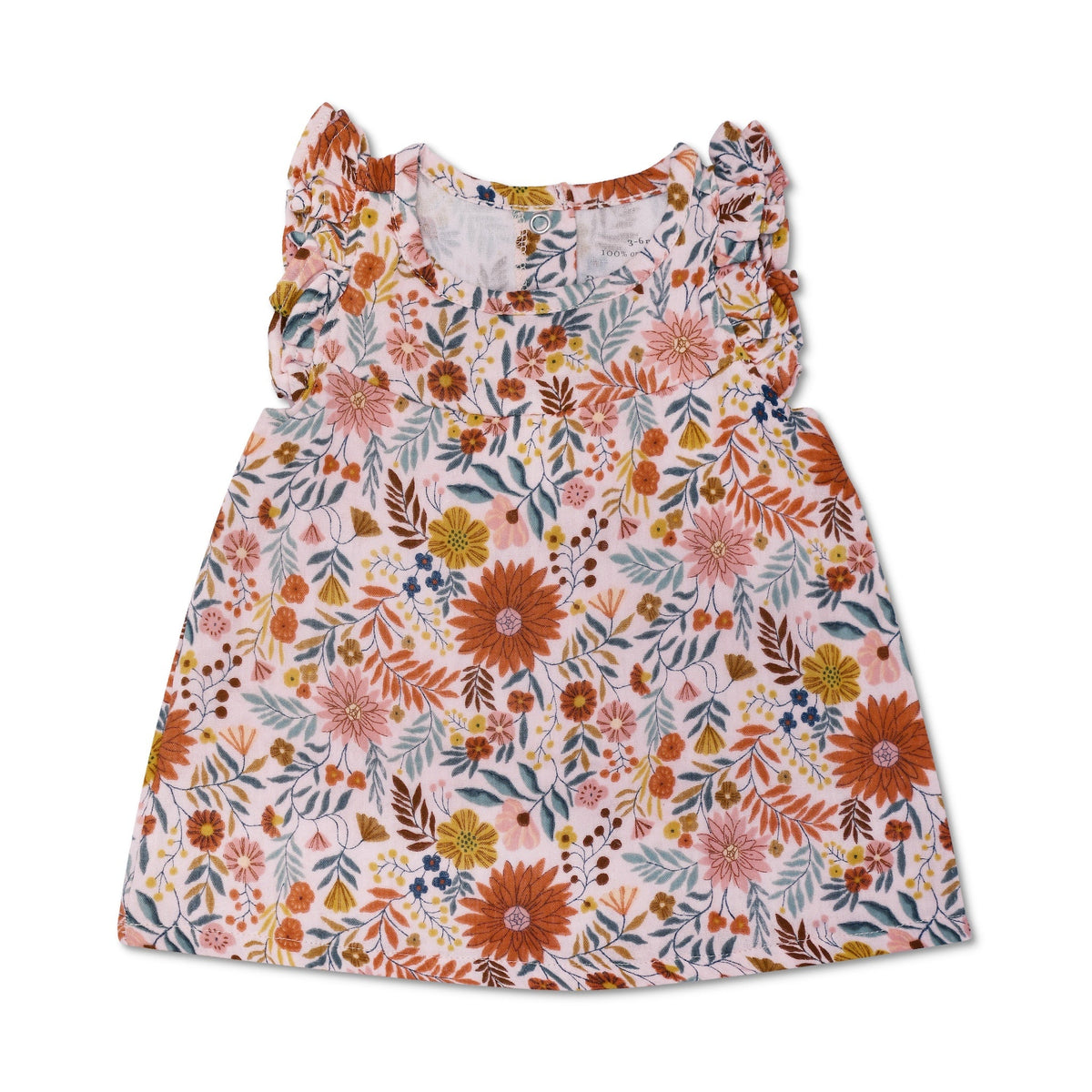 Muslin Flutter Sleeve Dress