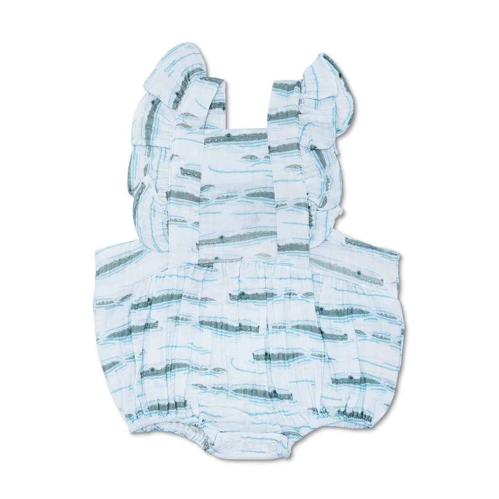 Muslin Flutter Sleeve Romper