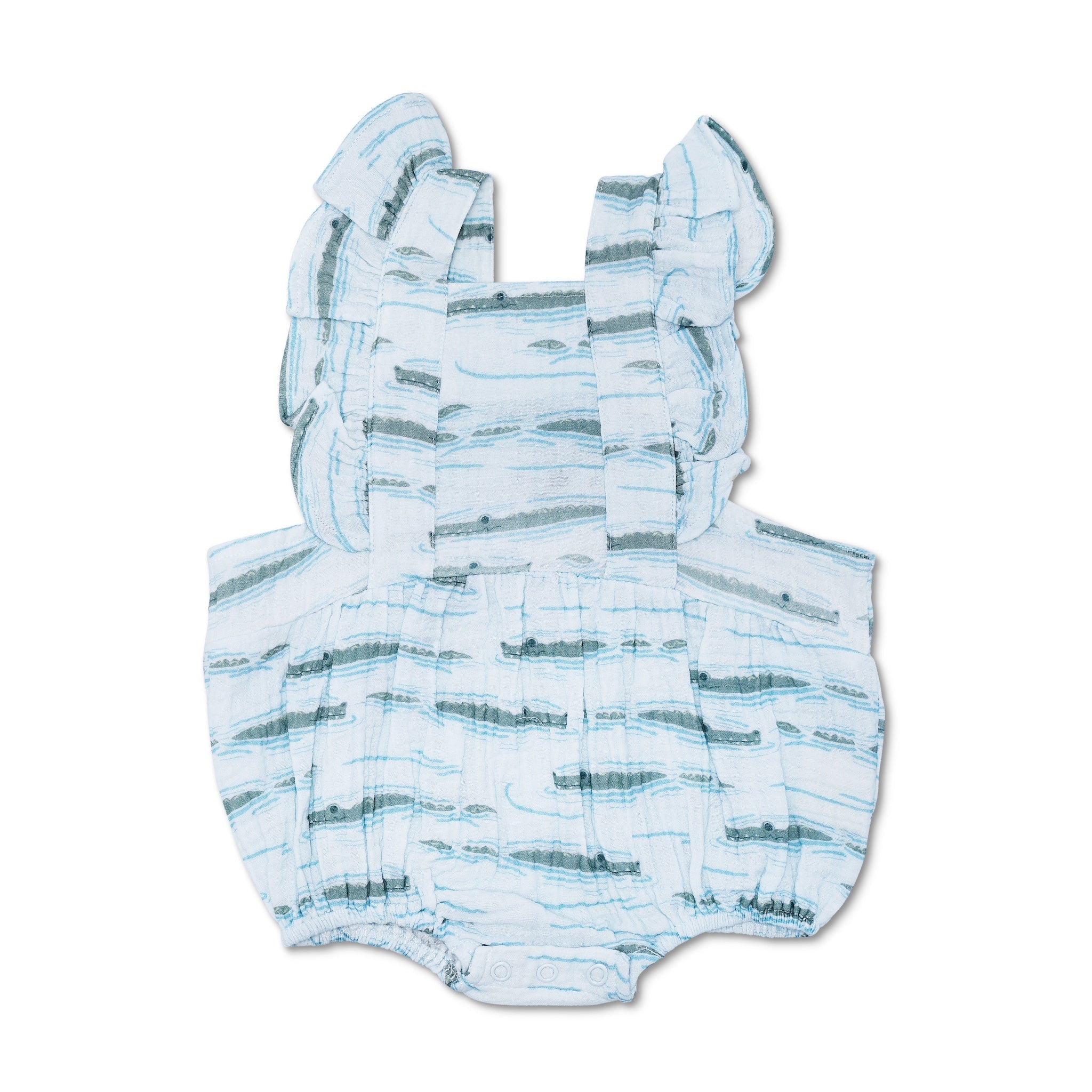 Muslin Flutter Sleeve Romper