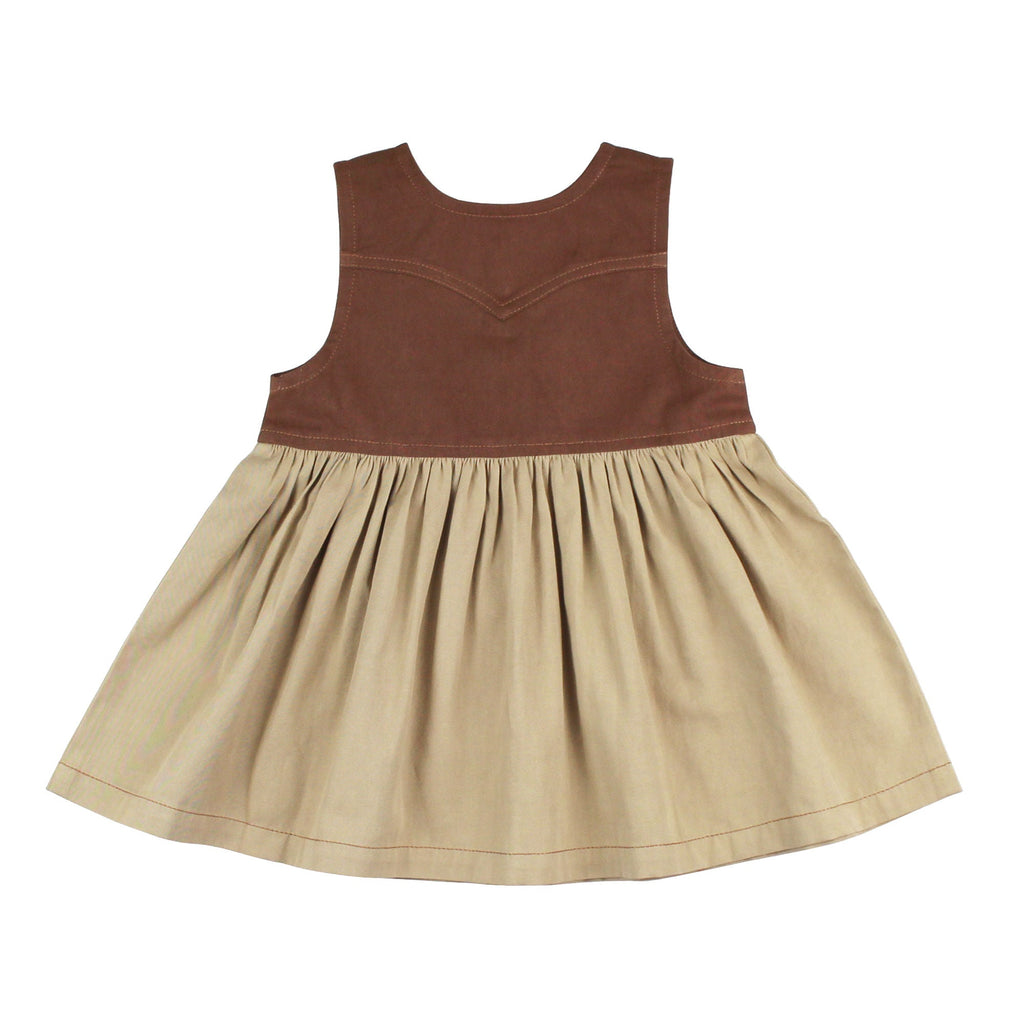 Oatmeal | Organic Sleeveless Western Dress