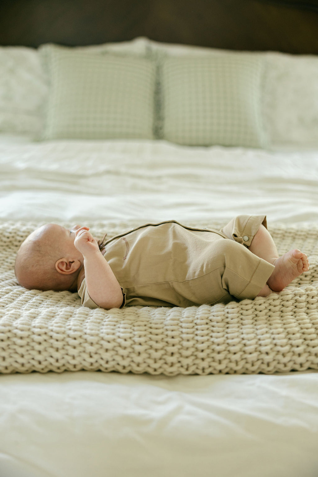 Oatmeal | Organic Western S/Sleeve Coverall