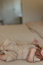 Oatmeal | Organic Western Romper