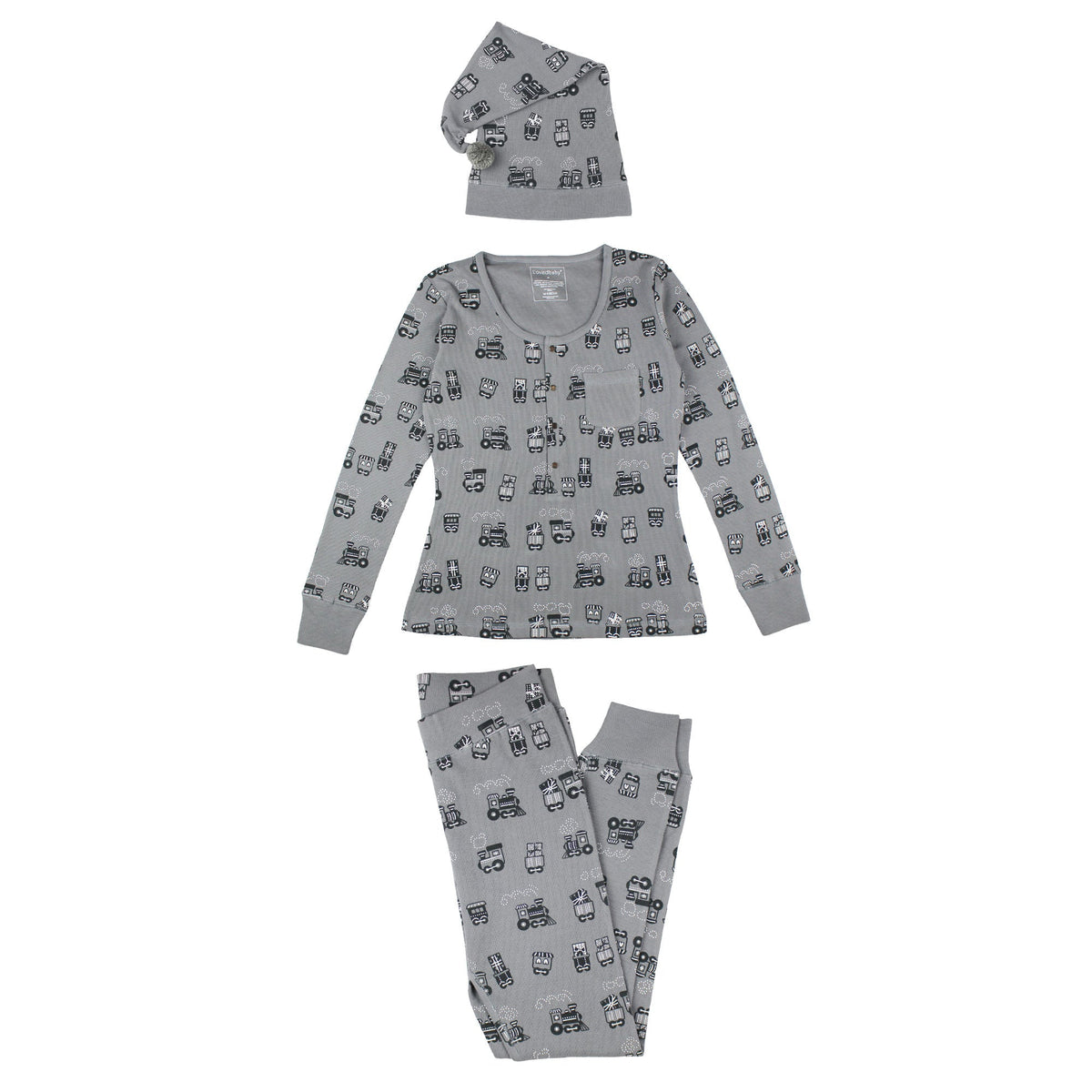 Women's Holiday Thermal PJ & Cap Set