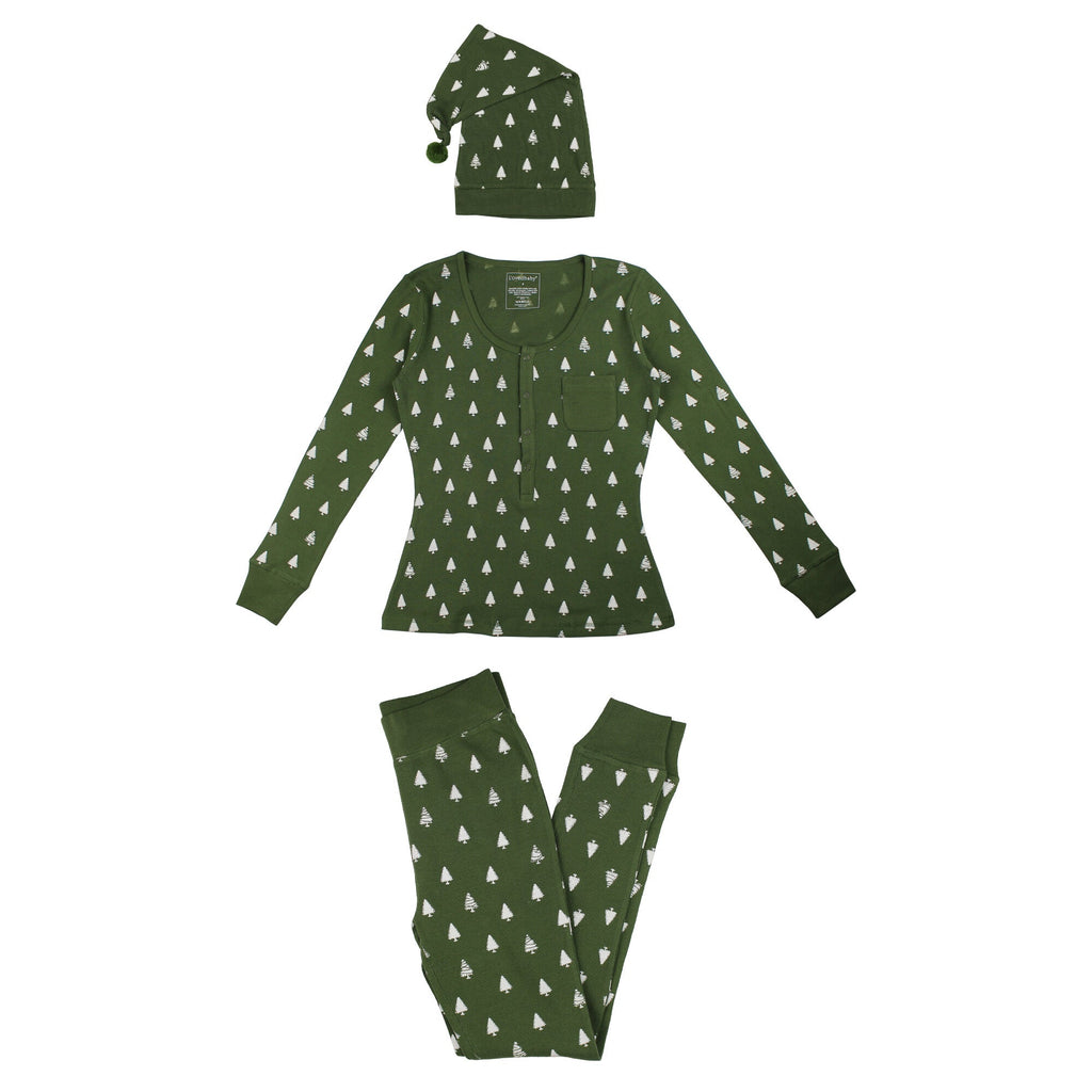 Women's Holiday Thermal PJ & Cap Set