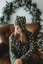 Women's Holiday Thermal PJ & Cap Set