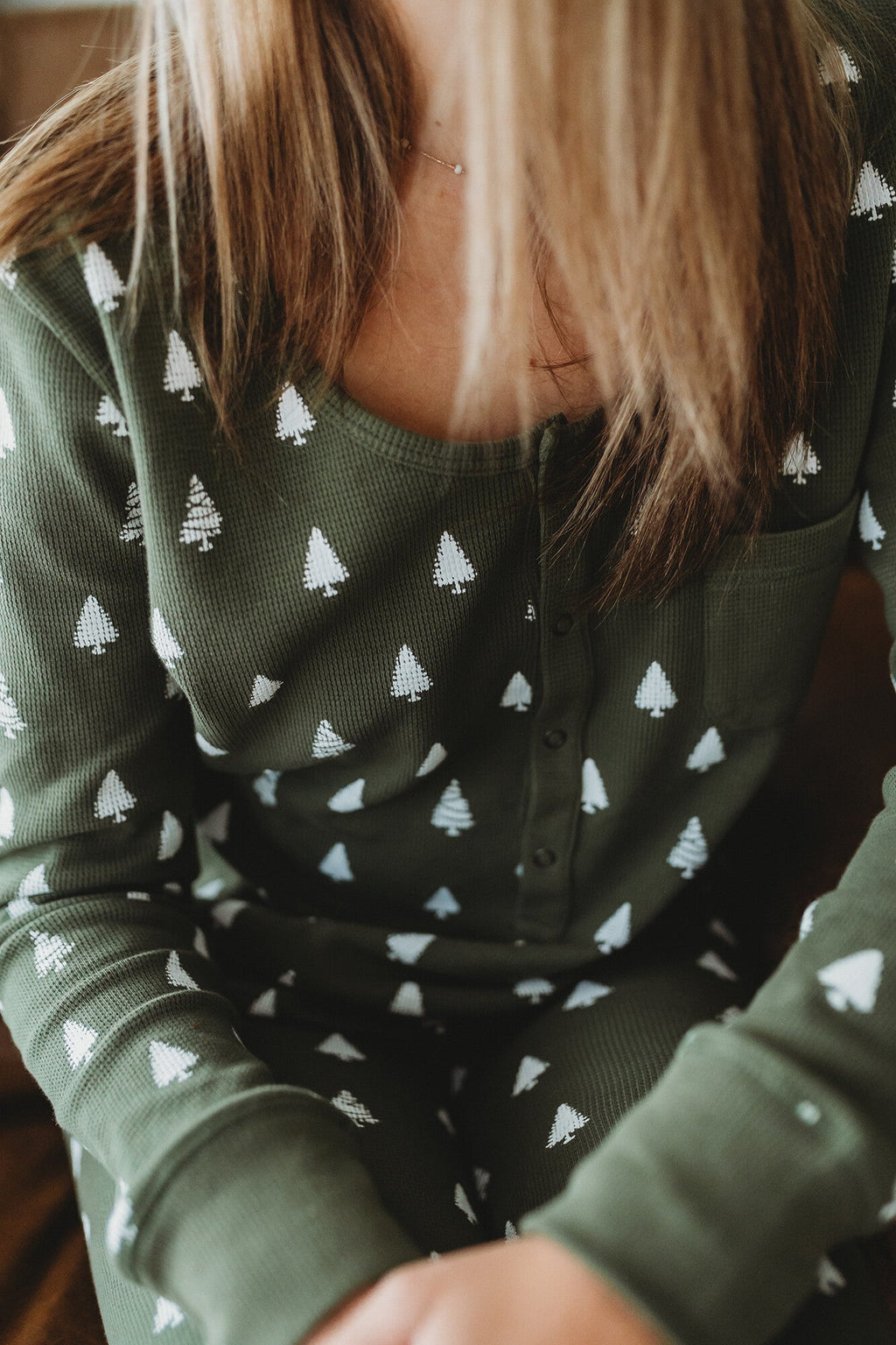 Women's Holiday Thermal PJ & Cap Set