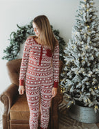 Women's Holiday Thermal PJ & Cap Set