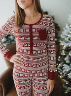 Women's Holiday Thermal PJ & Cap Set