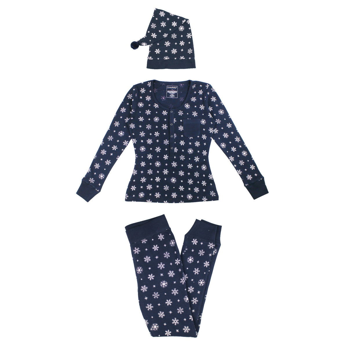 Women's Holiday Thermal PJ & Cap Set