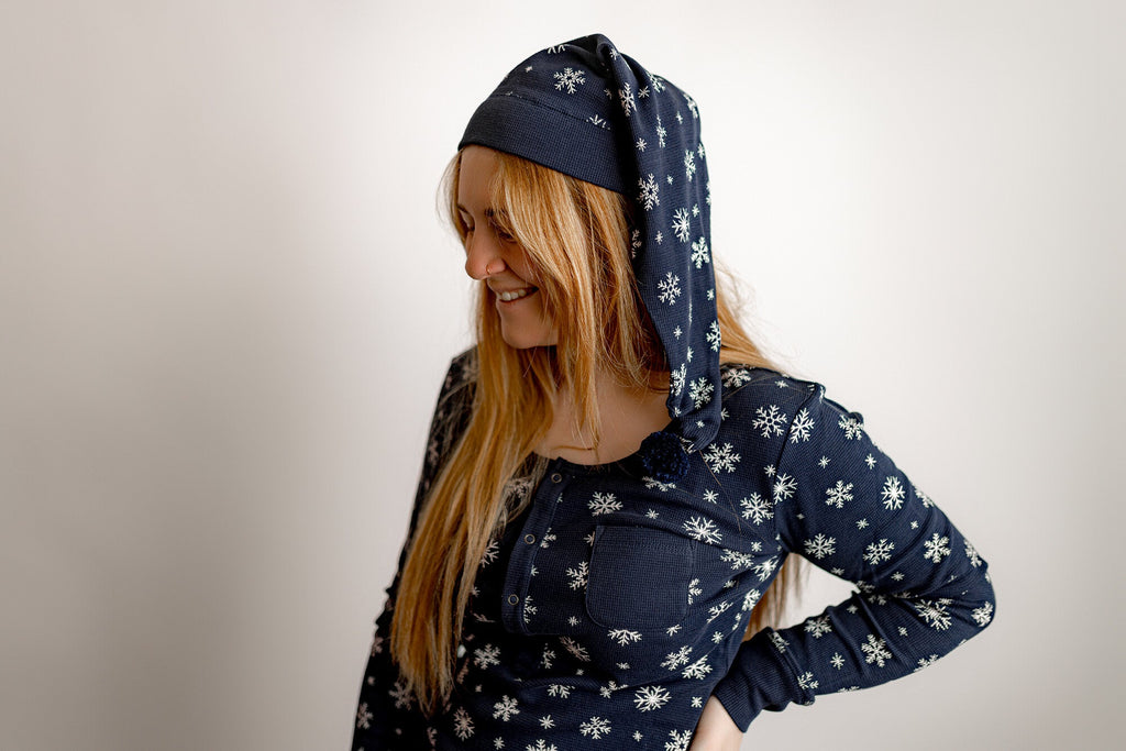 Women's Holiday Thermal PJ & Cap Set