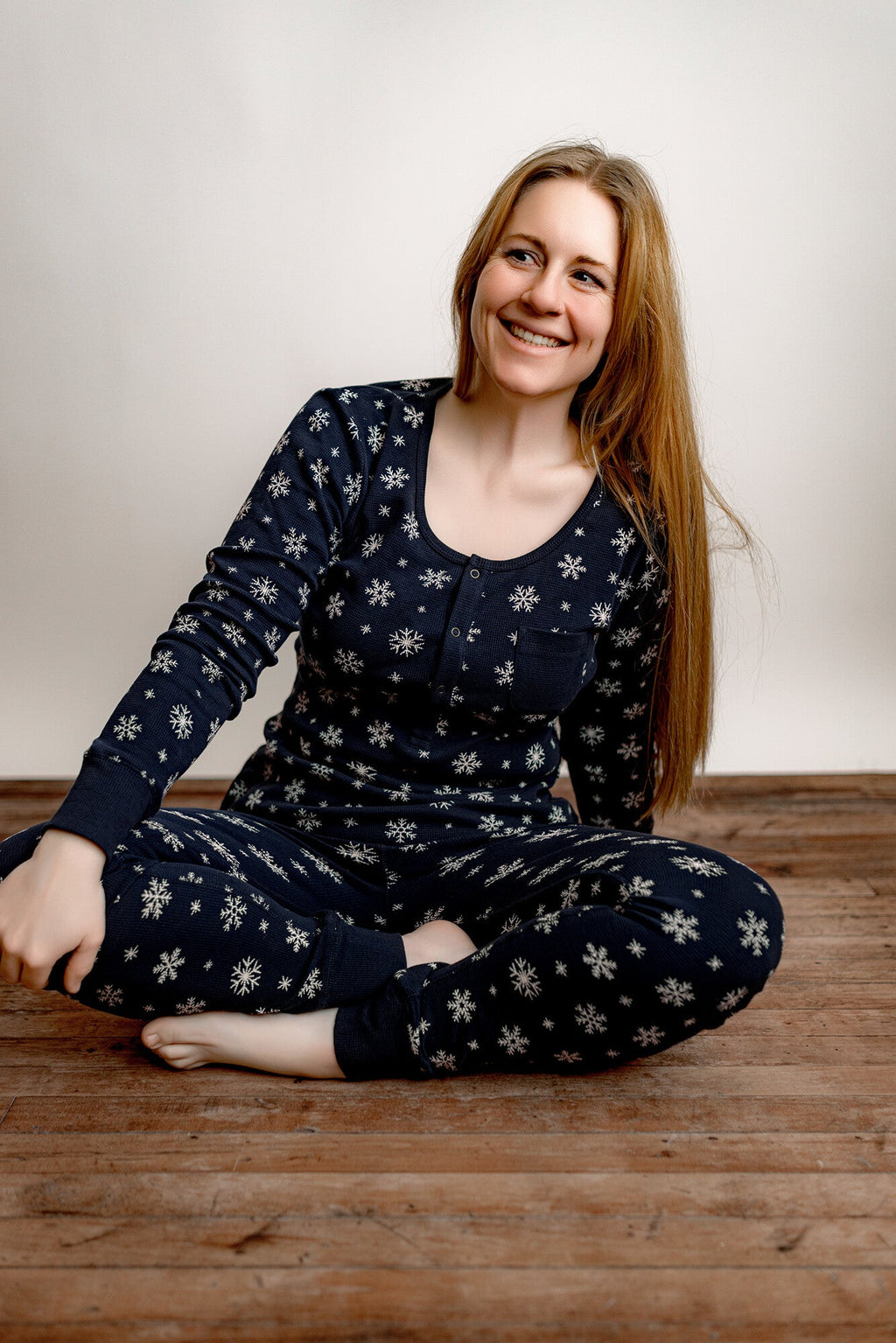 Women's Holiday Thermal PJ & Cap Set
