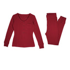 Women's Organic Thermal Lounge Set