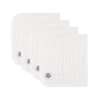 Set Blanco - Paños de Muselina para Eructos (Paquete de 4)