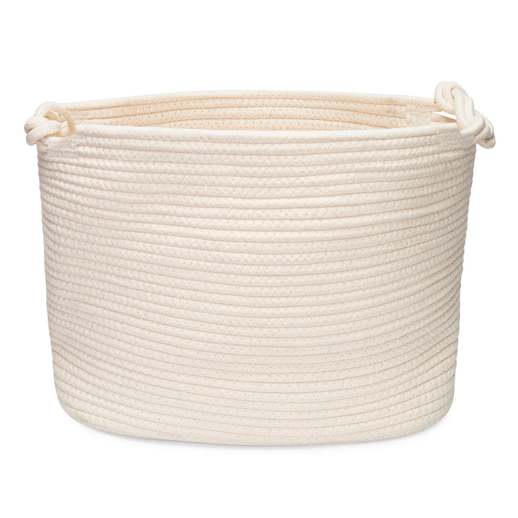 Cesta de almacenamiento de cuerda en forma de cubo