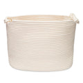 Cesta de almacenamiento de cuerda en forma de cubo