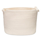 Cesta de almacenamiento de cuerda en forma de cubo