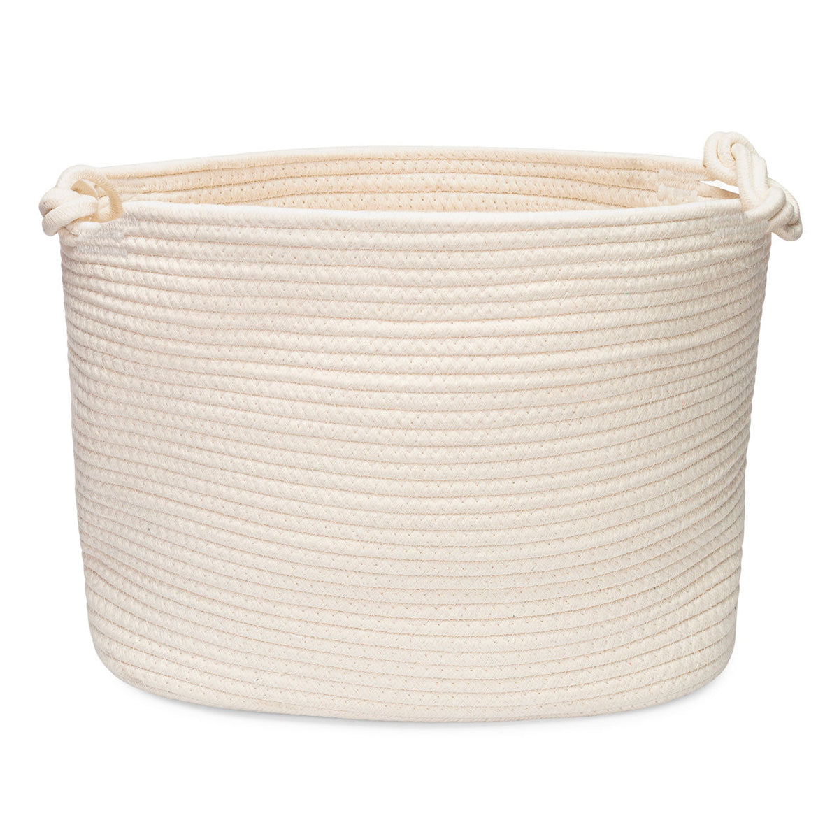 Cesta de almacenamiento de cuerda en forma de cubo