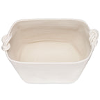 Cesta de almacenamiento de cuerda en forma de cubo