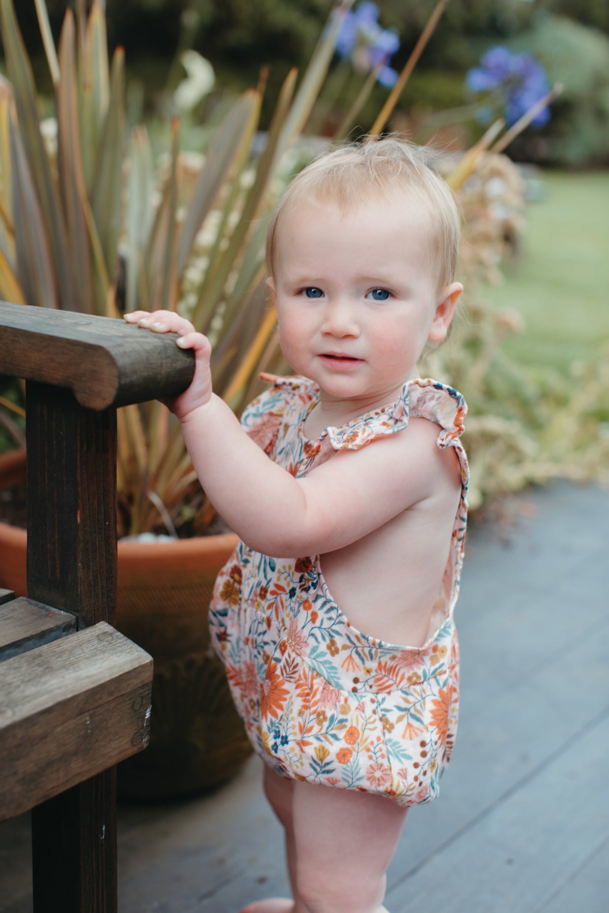 Muslin Flutter Sleeve Romper
