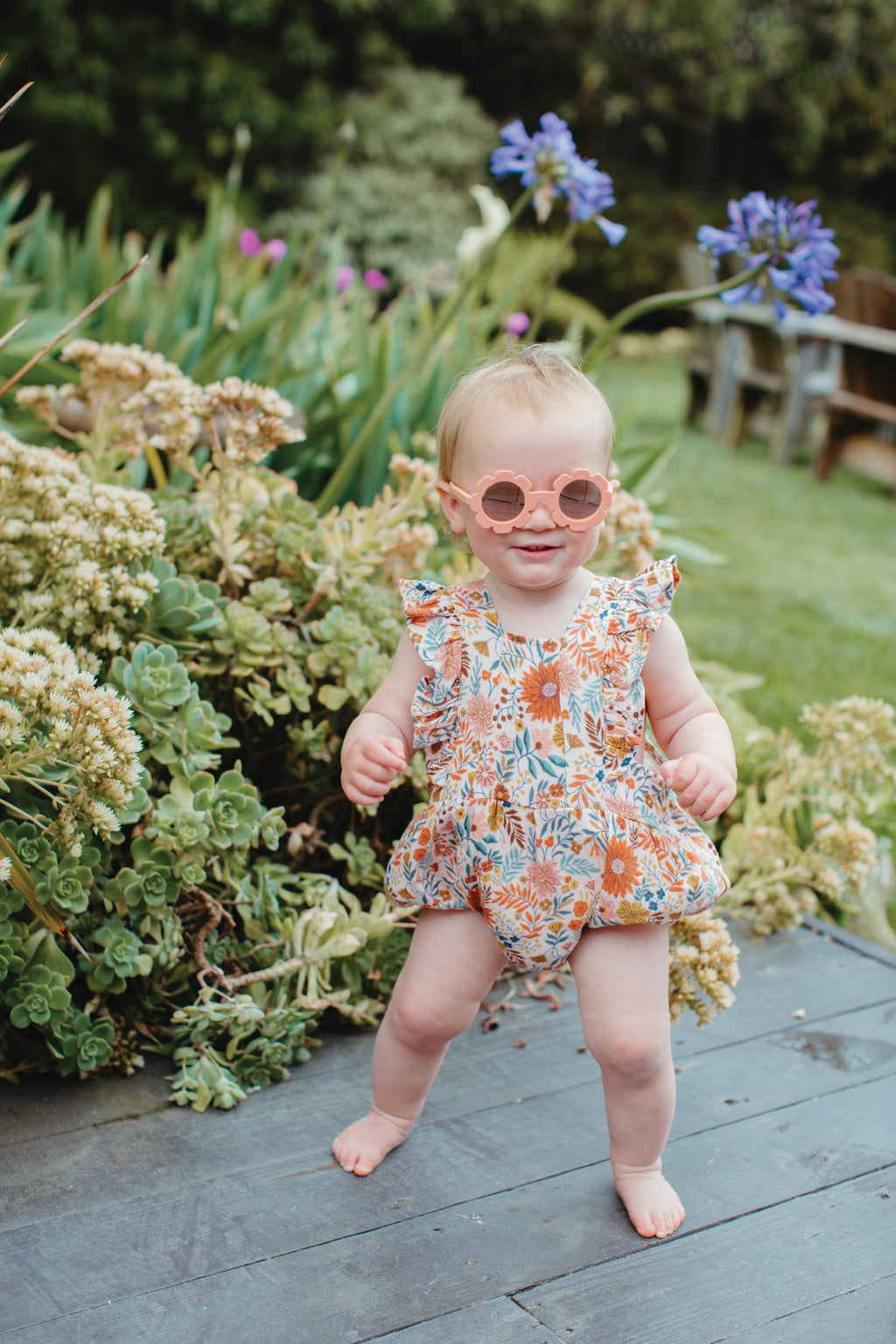 Muslin Flutter Sleeve Romper