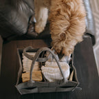 Diaper Caddy in Peppercorn