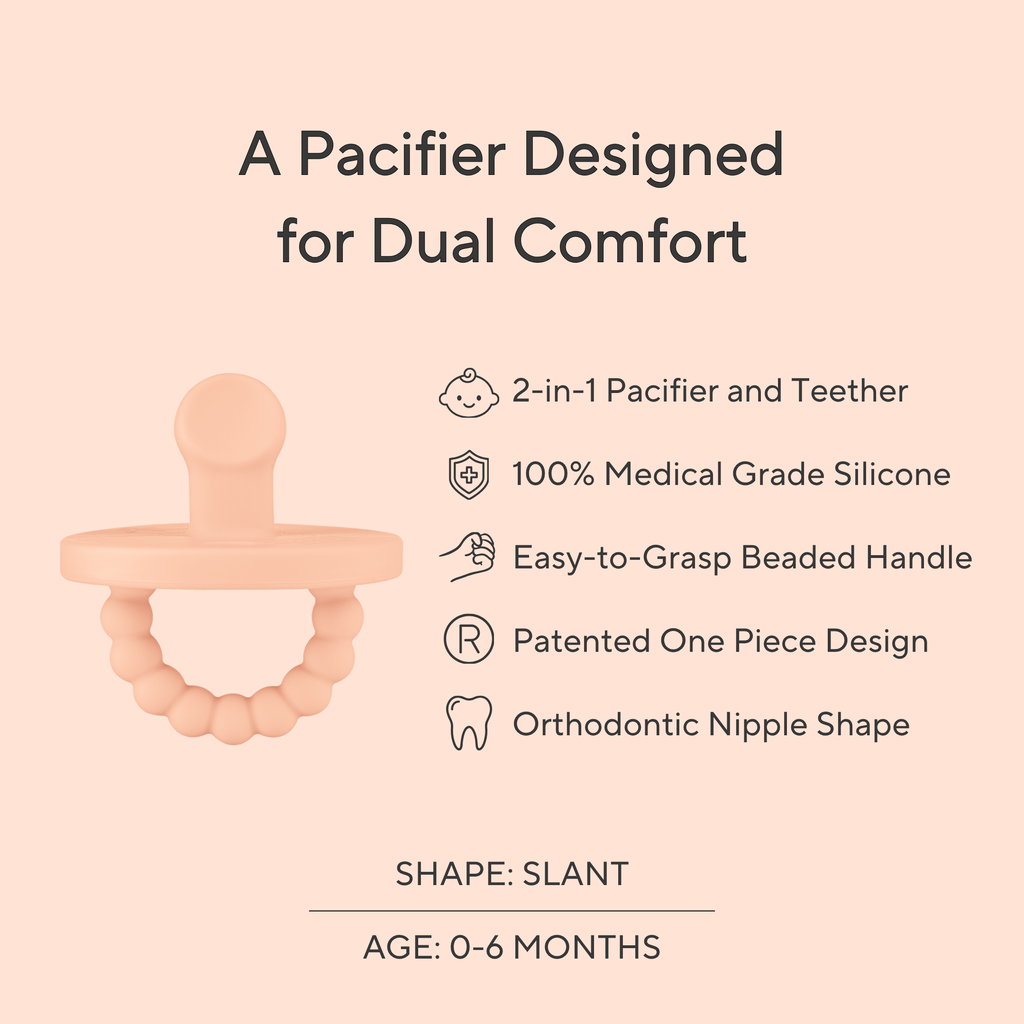 Cutie PAT Slant (0-6m) Pacifier + Teether