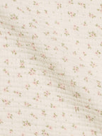 Muslin Swaddle Blanket - Camellia Floral / Shell + Fern