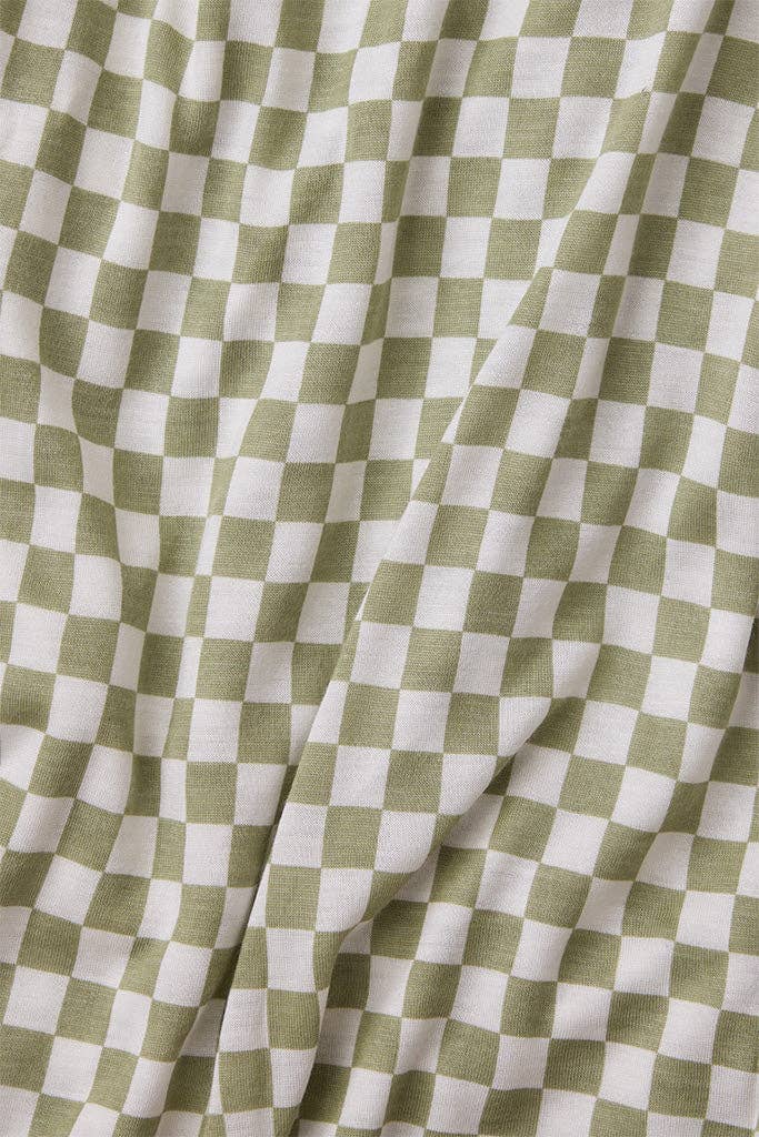 Sage Chequer Wrap