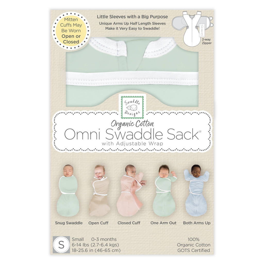 Organic Omni Swaddle Sack, Soft Jadeite