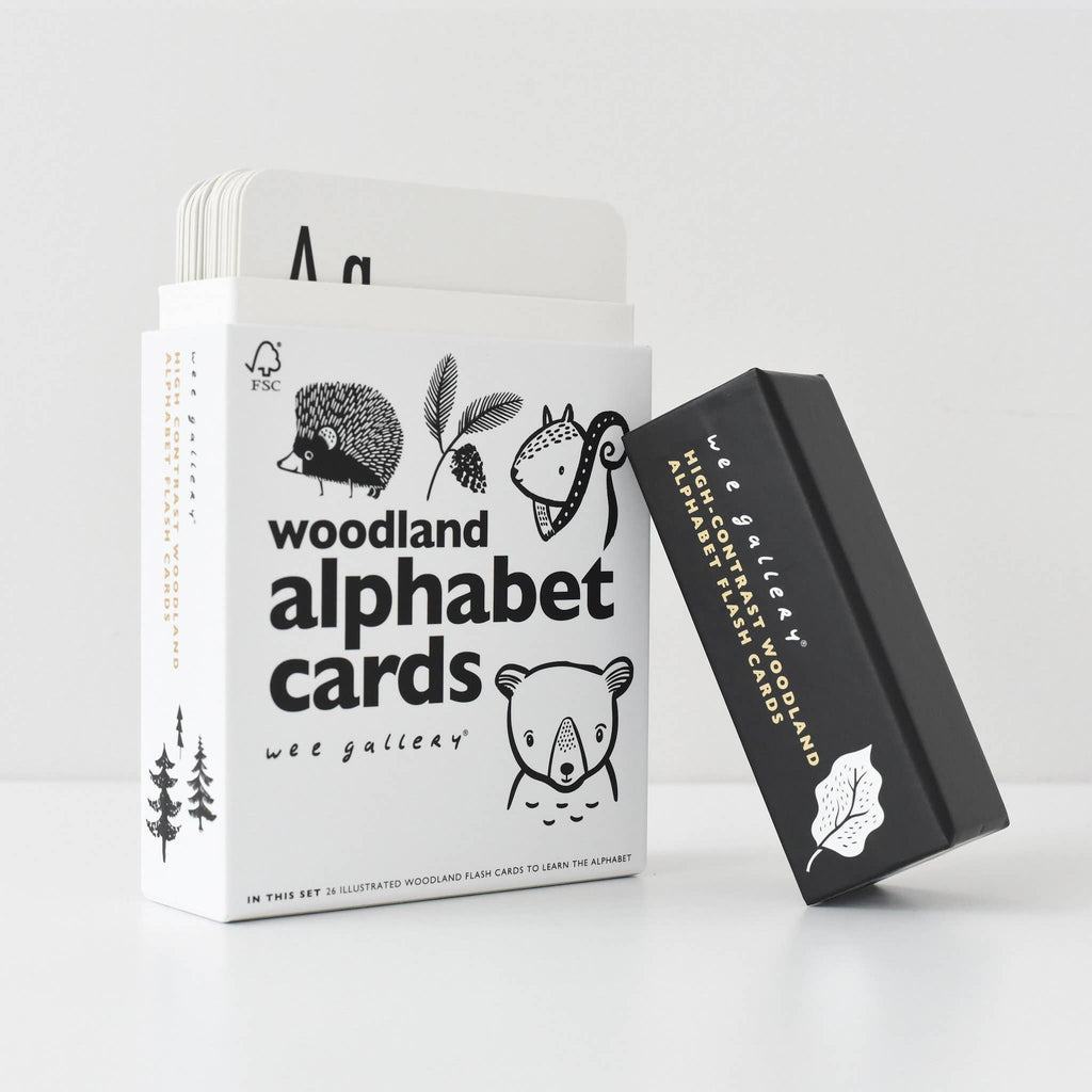 Woodland Alphabet Cards - ABC Learning Preschool Flash Cards