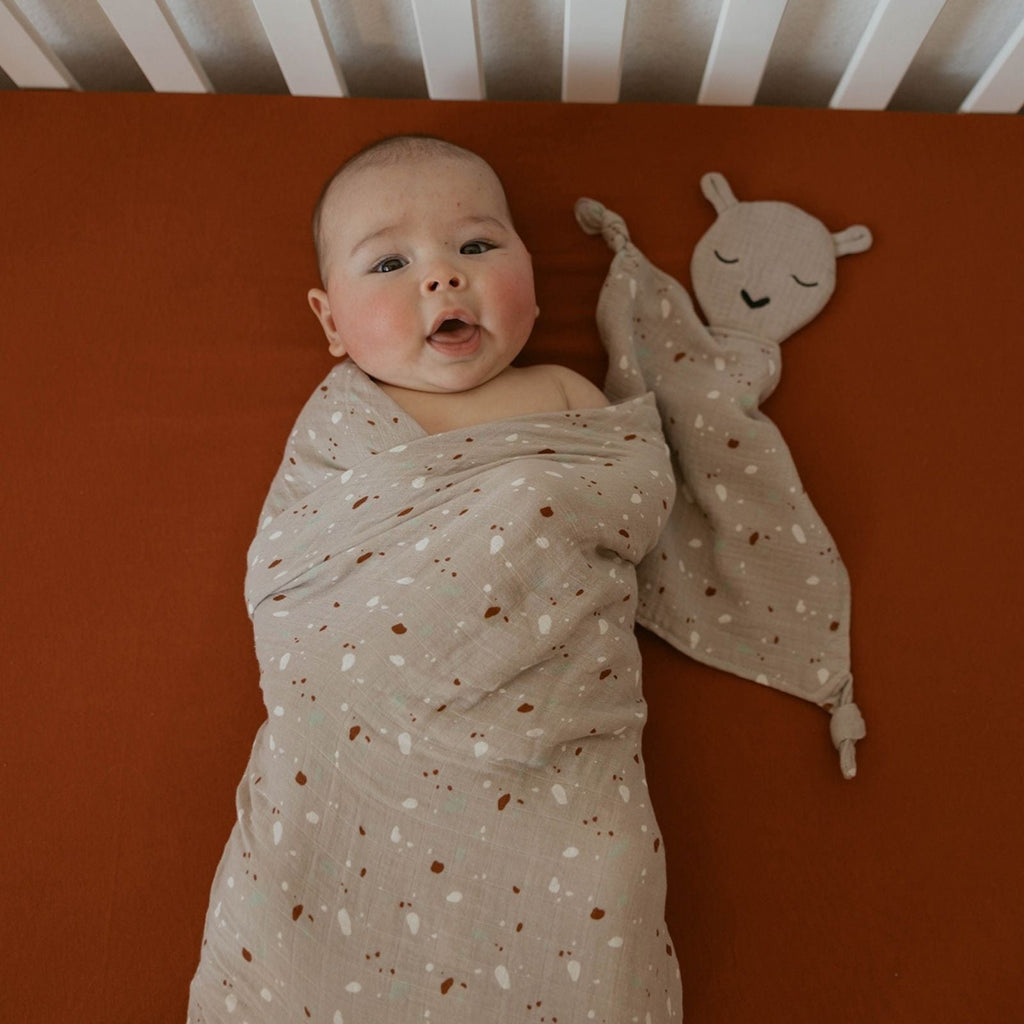 Mantita de apego 100% muselina - Alpaca