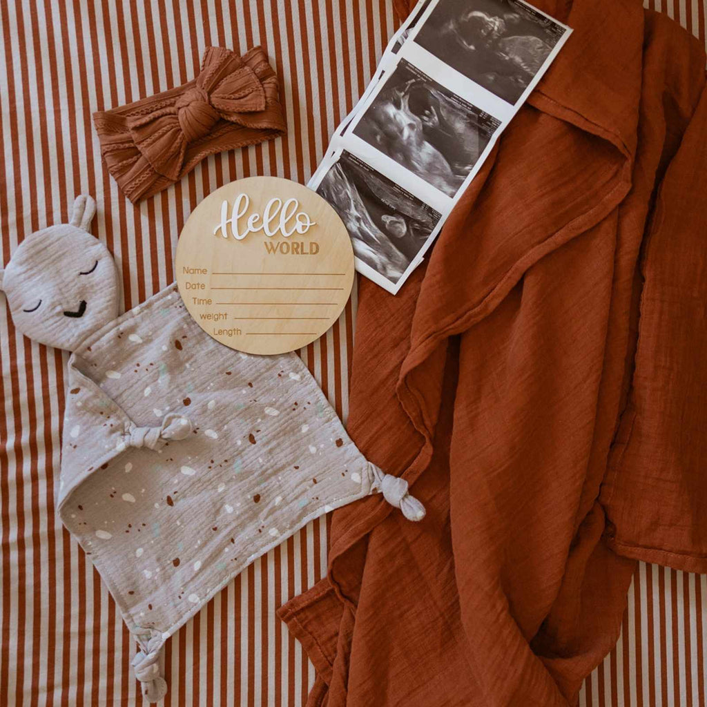 Mantita de apego 100% muselina - Alpaca
