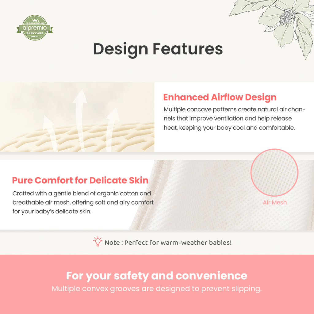 Alpremio Mesh & Organic Baby Bottle Feeding Care Seat