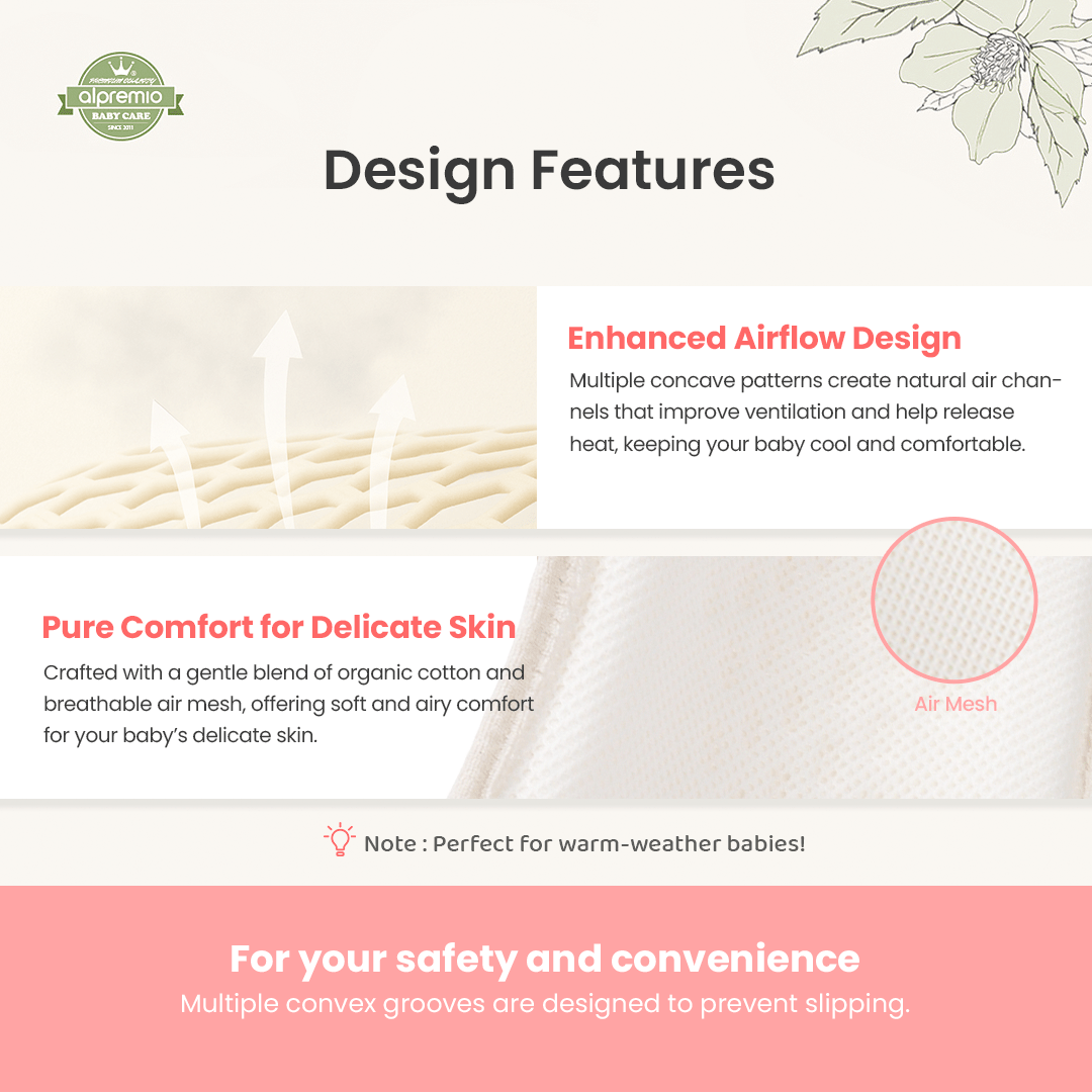 Alpremio Mesh & Organic Baby Bottle Feeding Care Seat