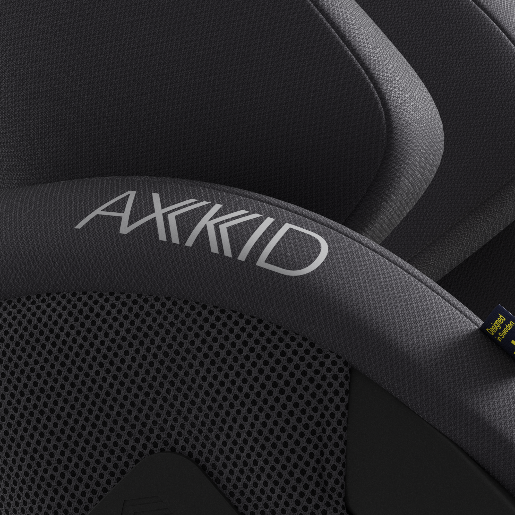 Axkid ONE 3 in Arctic Mist Grey, fabric detail