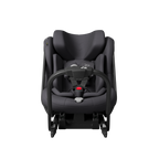 Axkid ONE 3 in Arctic Mist Grey, front, with the infant insert fitted