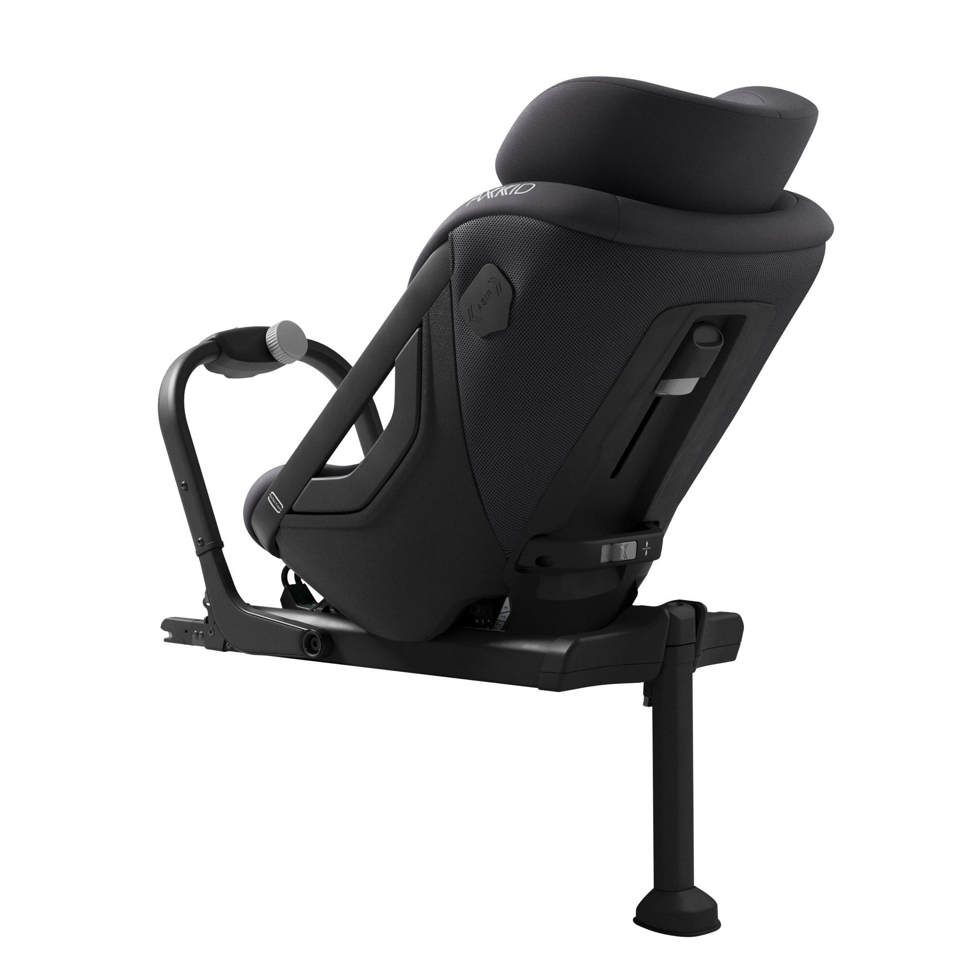 Axkid ONE 3 in Arctic Mist Grey, rear three-quarter view