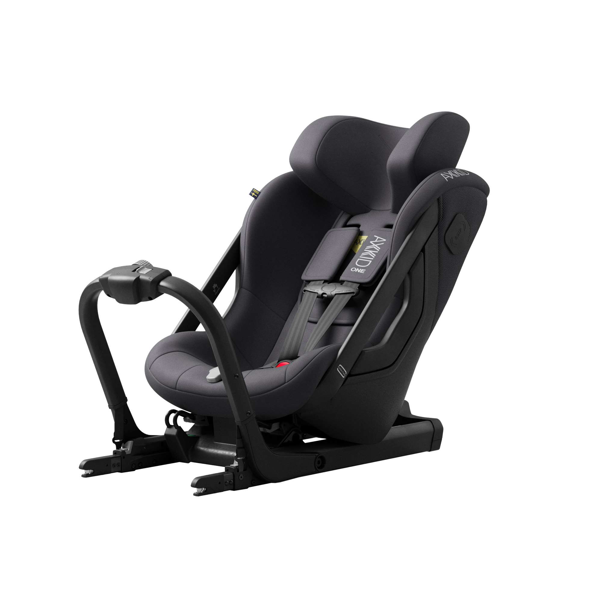 Axkid ONE 3 in Arctic Mist Grey, three-quarter view