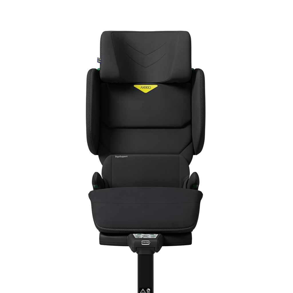 Axkid UP High Back Belt-Positioning Booster Car Seat - Coastal Storm Black