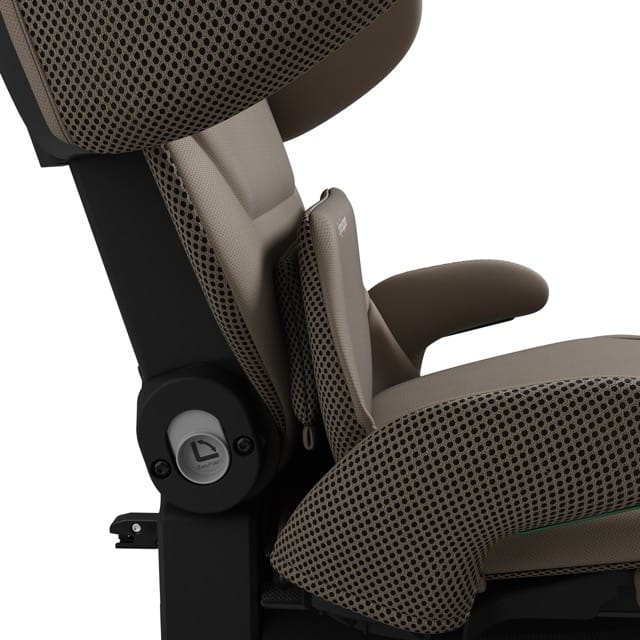 Axkid UP High Back Belt-Positioning Booster Car Seat - Driftwood Beige