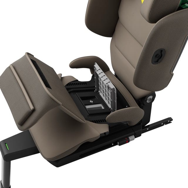 Axkid UP High Back Belt-Positioning Booster Car Seat - Driftwood Beige