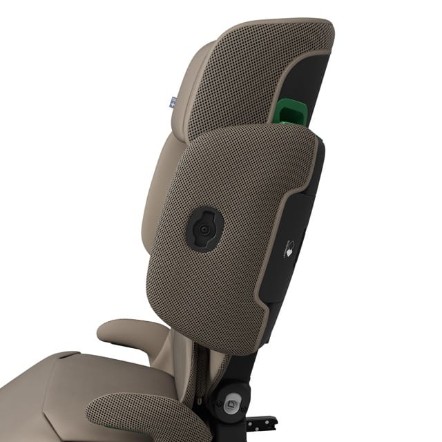 Axkid UP High Back Belt-Positioning Booster Car Seat - Driftwood Beige