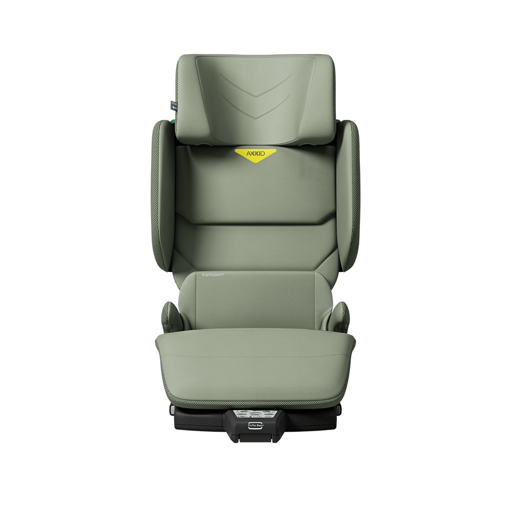 Axkid UP High Back Belt-Positioning Booster Car Seat - Nordic Bloom Green